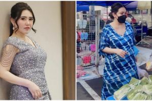 Biasa glamor di panggung, 9 potret Via Vallen dasteran ke pasar ini kesederhanaannya bikin salut