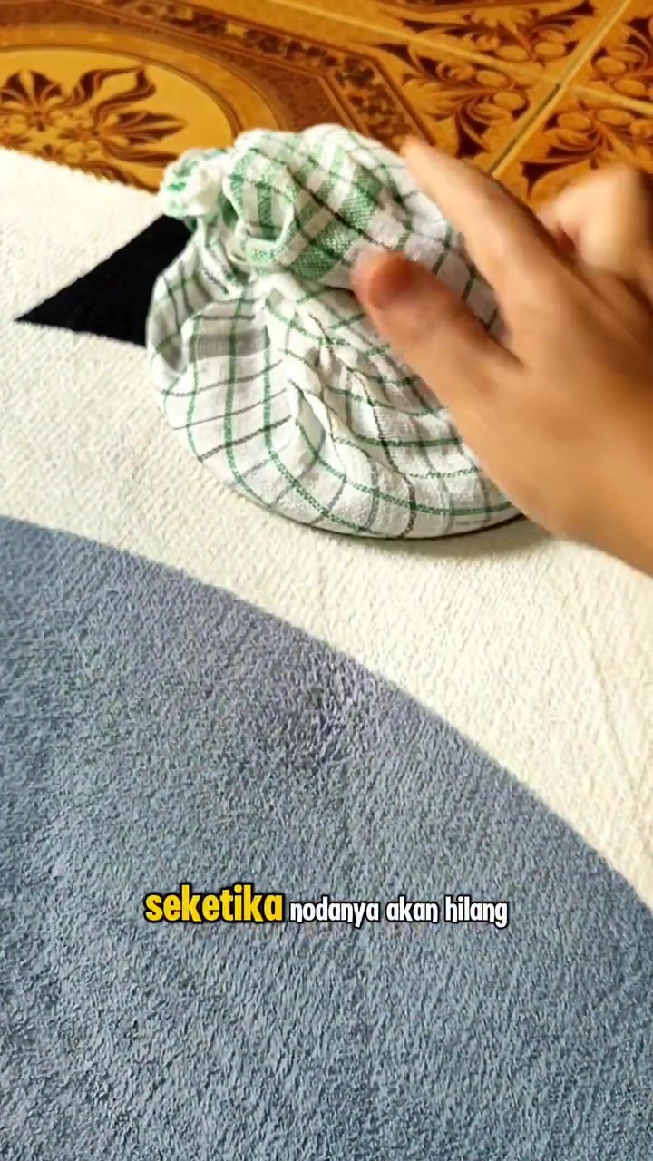 Ternyata semudah ini bersihkan noda di karpet tanpa vakum, modalnya cuma pakai 2 alat dapur