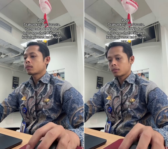 Rejeki tak akan kemana, kisah pria 7 tahun jadi karyawan swasta iseng ikut tes CPNS, langsung lolos