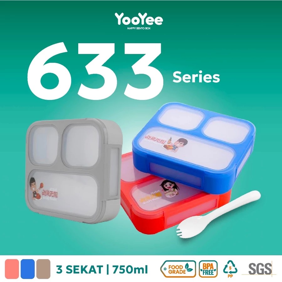 9 Kotak makan Yooyee praktis buat bekal harian, desain lucu tapi fungsional harga di bawah Rp200 ribu