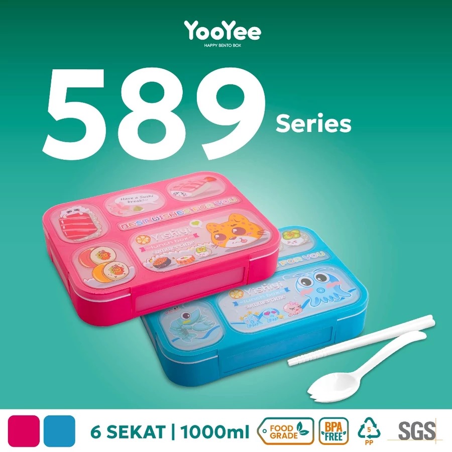 9 Kotak makan Yooyee praktis buat bekal harian, desain lucu tapi fungsional harga di bawah Rp200 ribu