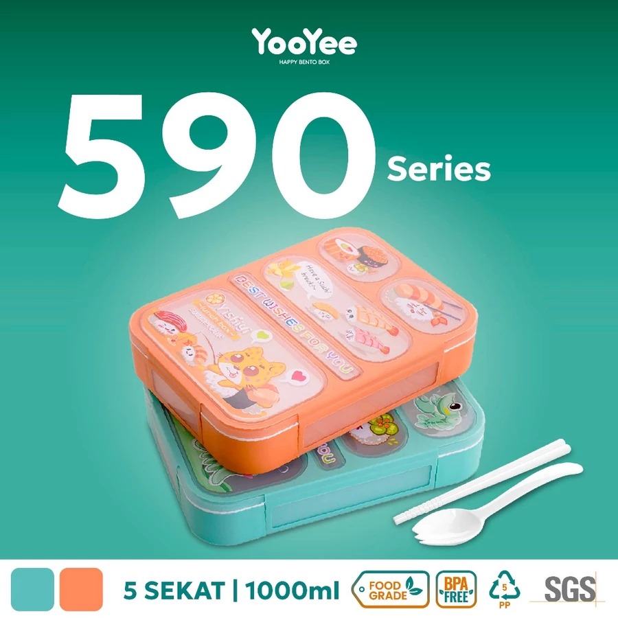 9 Kotak makan Yooyee praktis buat bekal harian, desain lucu tapi fungsional harga di bawah Rp200 ribu
