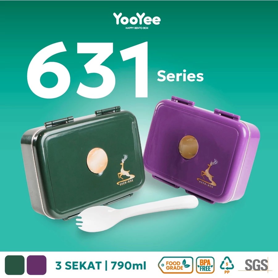 9 Kotak makan Yooyee praktis buat bekal harian, desain lucu tapi fungsional harga di bawah Rp200 ribu