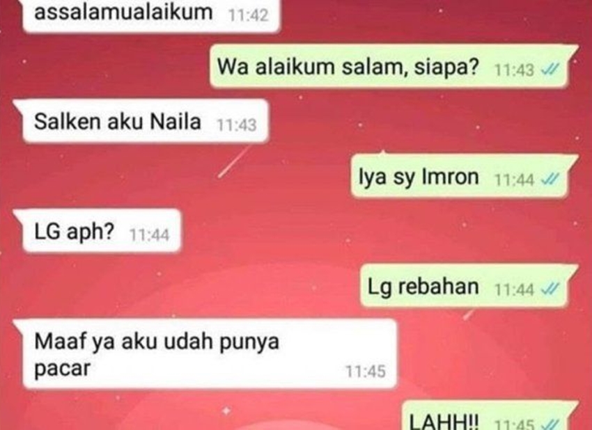 11 Chat kocak ajak kenalan yang endingnya nggak terduga, niat flirting malah bikin kepala auto pusing