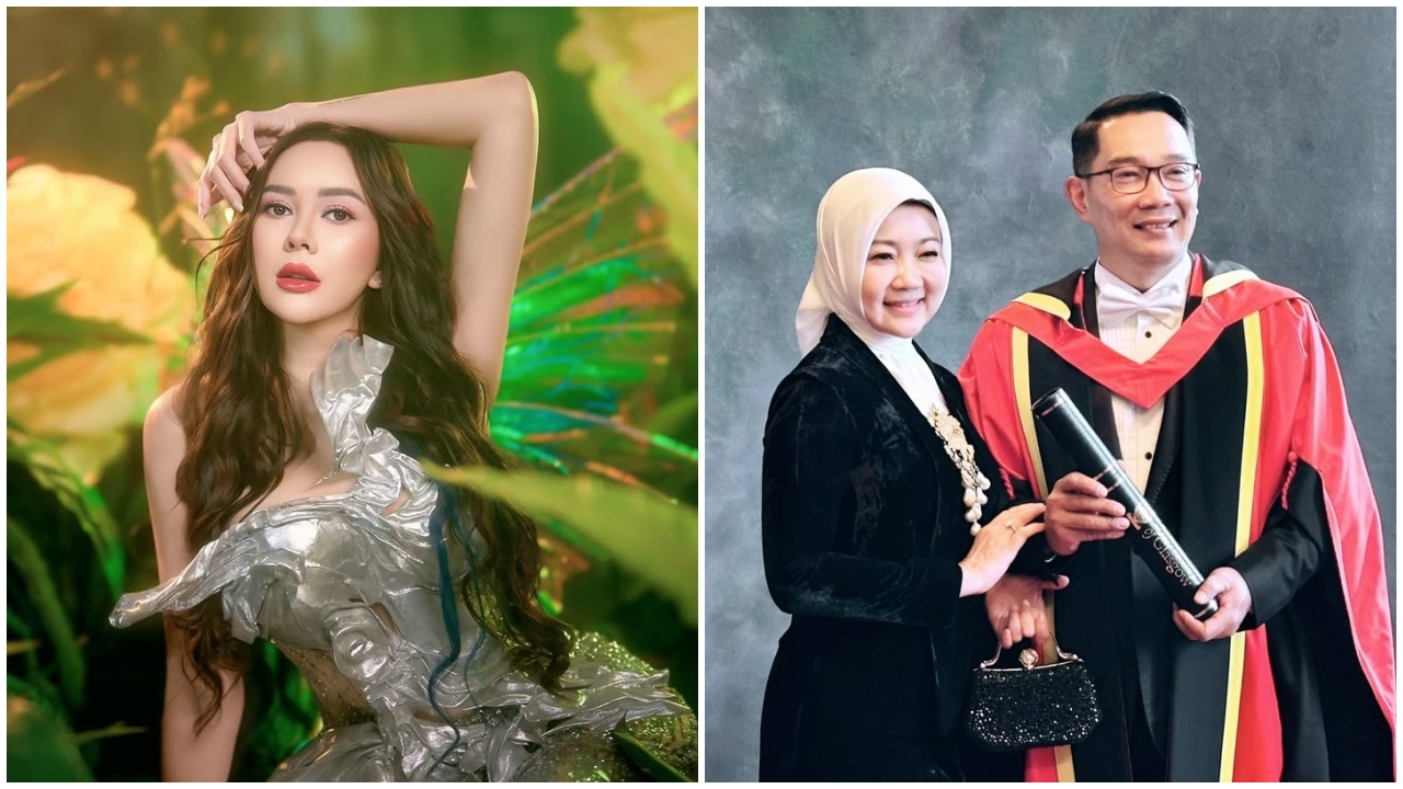 foto: Instagram/@ridwankamil; Instagram/@aurakasih