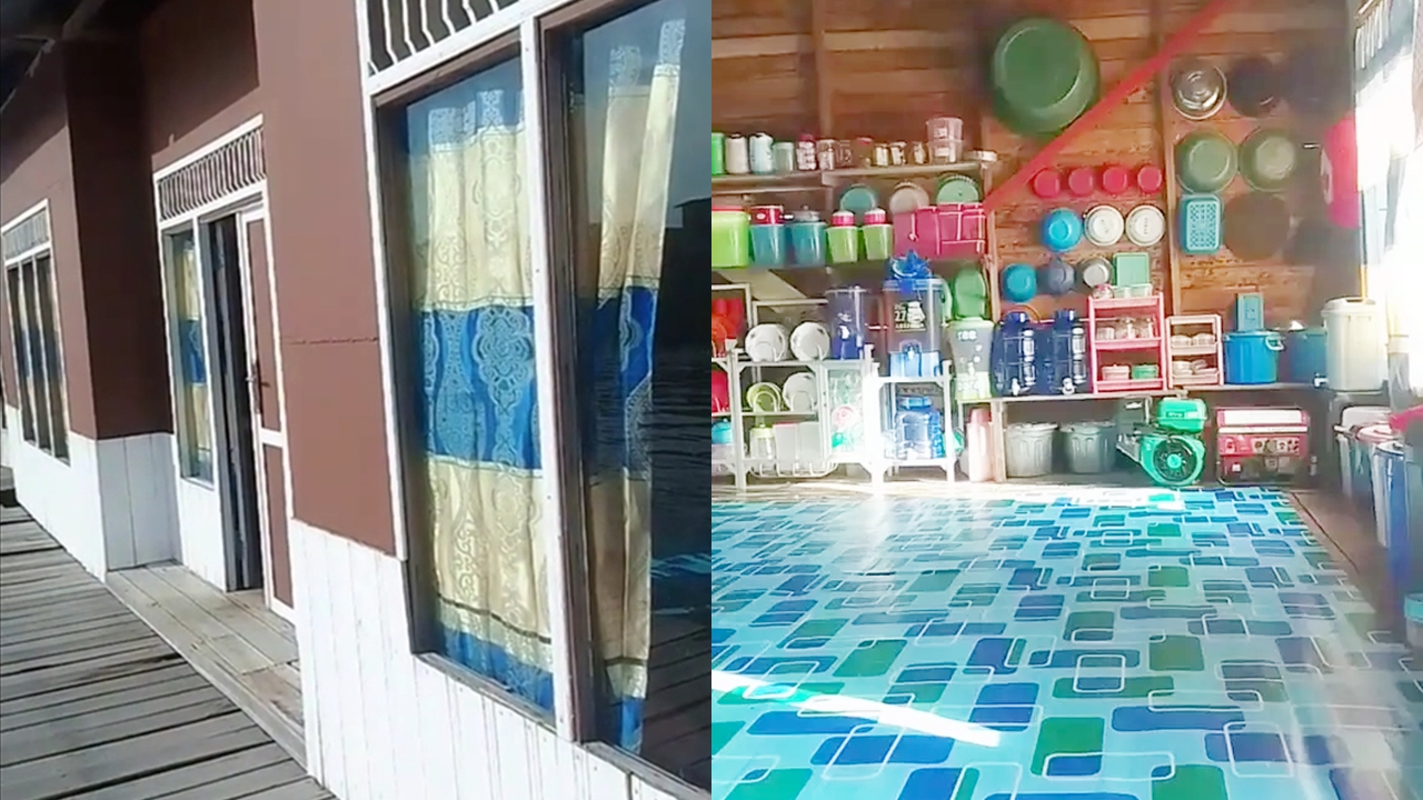 Sederhana tapi memikat, 7 potret dapur di rumah panggung ini rapi tanpa kitchen set & sedap dipandang