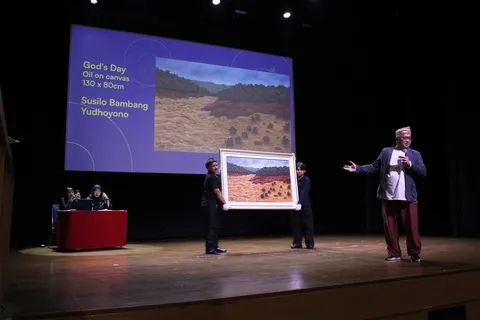 SBY lelang lukisan ciptaannya untuk donasi korban bencana Sumatra, terjual Rp311 juta