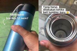 Trik hilangkan bau tak sedap pada tumbler baru tanpa pakai baking soda, praktis cuma butuh 10 menit