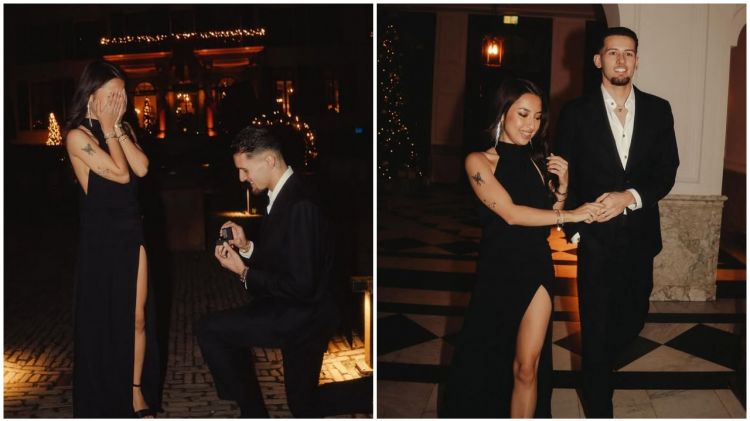 9 Potret Jennifer Coppen dilamar Justin Hubner saat dinner bareng keluarga, captionnya bikin baper