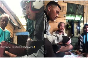Perjuangan kakek cicil utang Rp150 ribu pakai uang receh, warganet tergerak patungan malah bikin haru