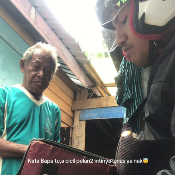 Perjuangan kakek cicil utang Rp150 ribu pakai uang receh, warganet tergerak patungan malah bikin haru