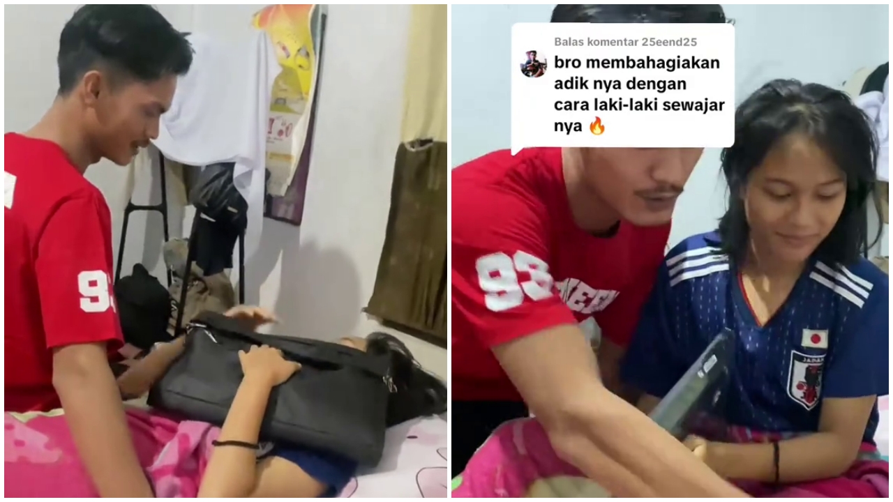 Gagal raih 3 besar untuk dapat hadiah laptop, aksi kakak untuk sang adik ini bikin terenyuh