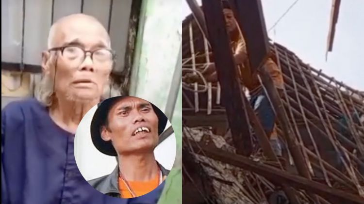 Rumah berusia 100 tahun milik Diding Boneng ambruk diterjang hujan badai