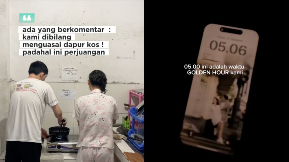 Kisah pasutri muda niat hemat masak di dapur umum kost, malah kena nyinyir menguasai tempat