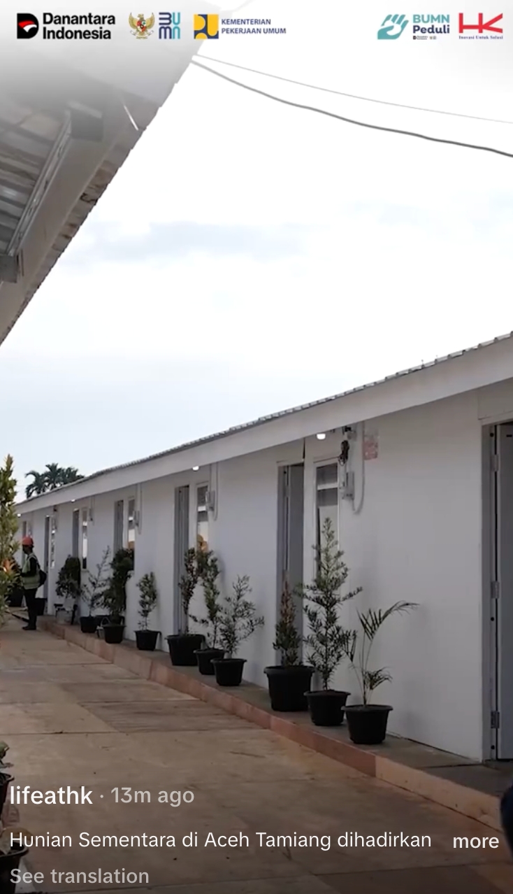 Potret rumah sementara di Aceh Tamiang, komitmen Presiden Prabowo percepat pemulihan pasca banjir