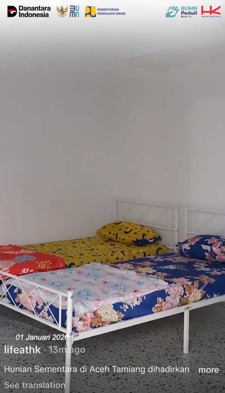 Potret rumah sementara di Aceh Tamiang, komitmen Presiden Prabowo percepat pemulihan pasca banjir