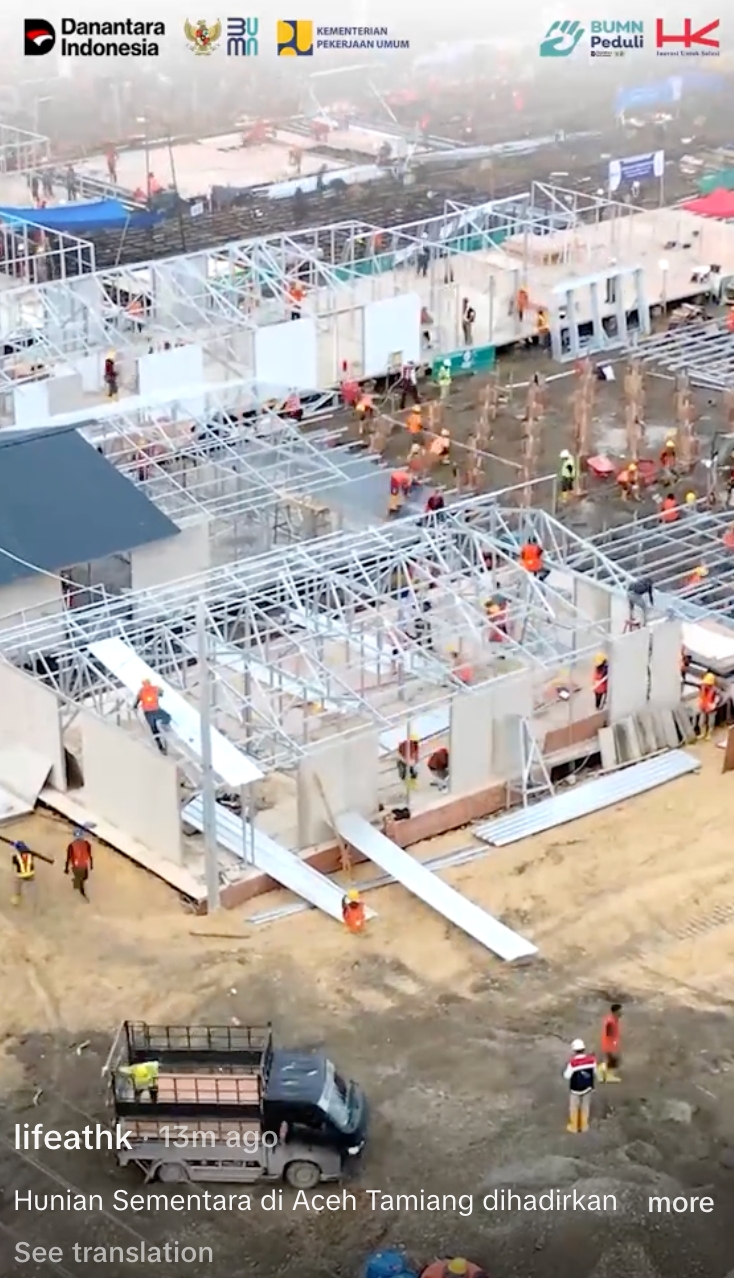 Potret rumah sementara di Aceh Tamiang, komitmen Presiden Prabowo percepat pemulihan pasca banjir