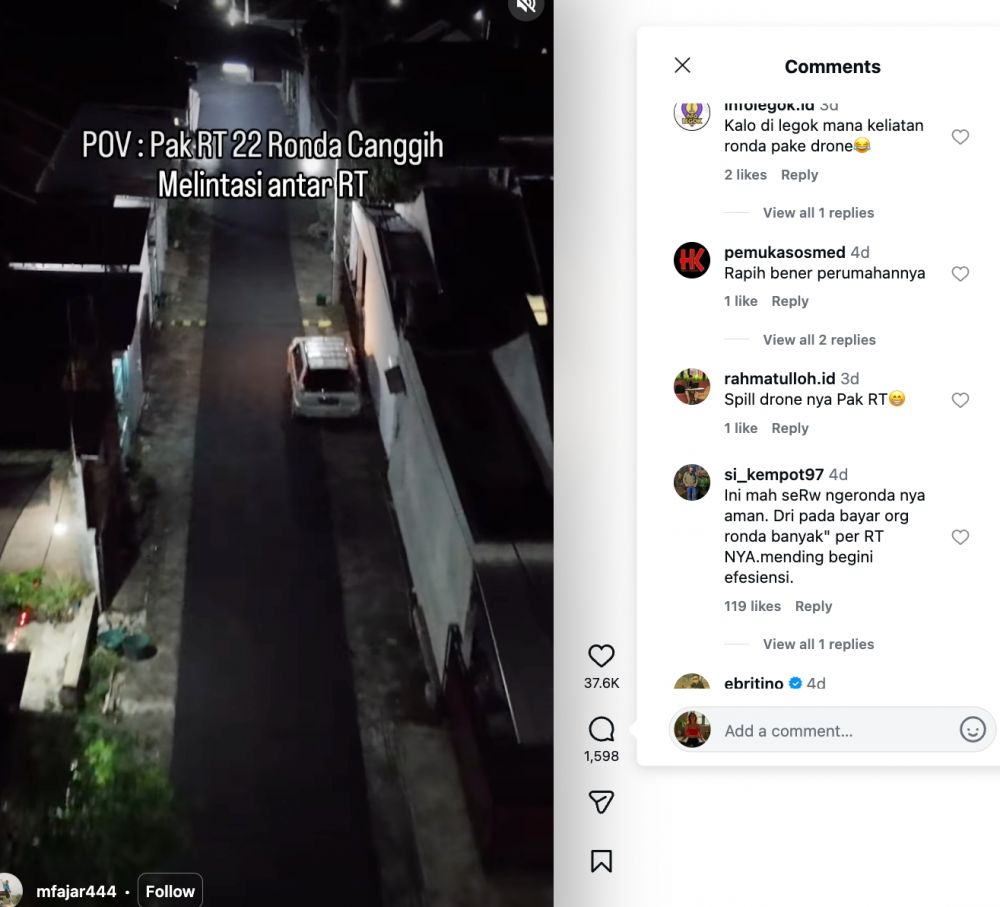 Pria ini kasih tahu cara ronda praktis 800 rumah dalam 5 menit, definisi tepat manfaatkan teknologi 