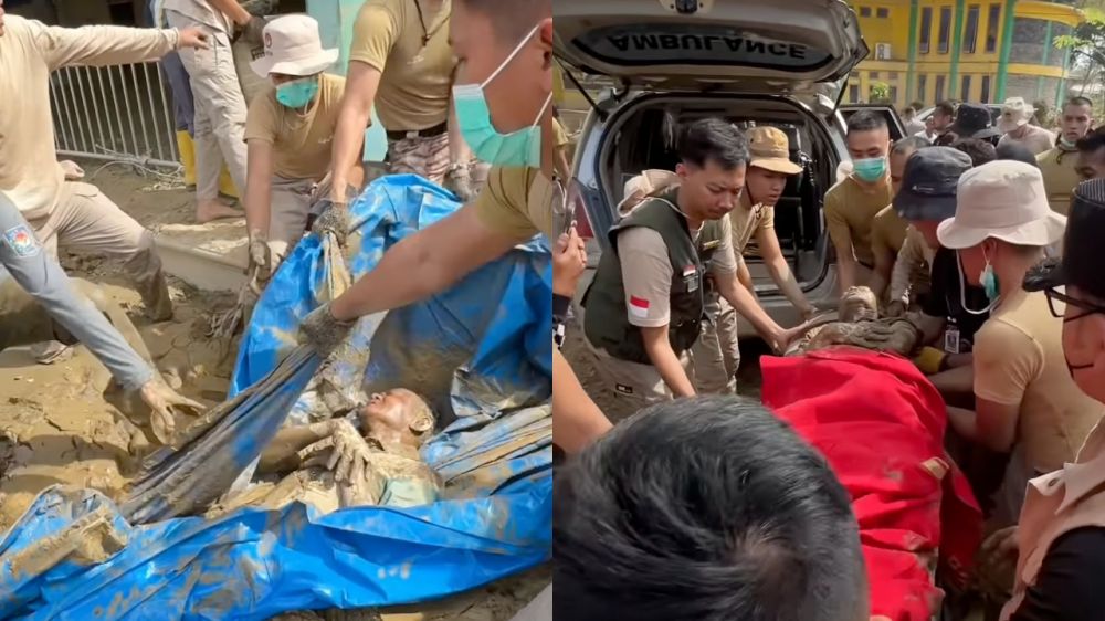 Detik-detik Praja IPDN temukan warga Aceh Tamiang tergeletak lemah di lumpur, gerak cepat bahu-membahu