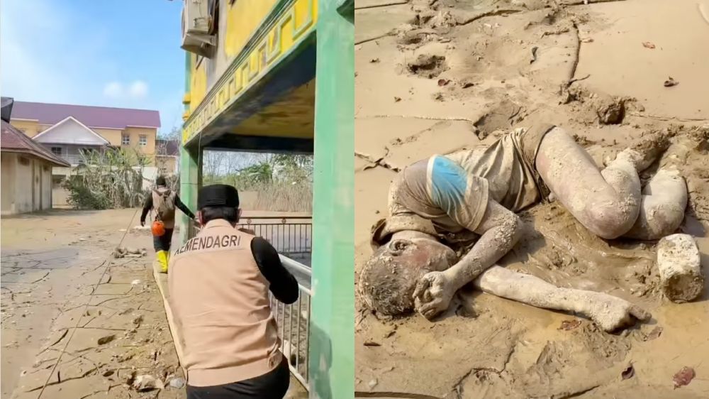 Detik-detik Praja IPDN temukan warga Aceh Tamiang tergeletak lemah di lumpur, gerak cepat bahu-membahu