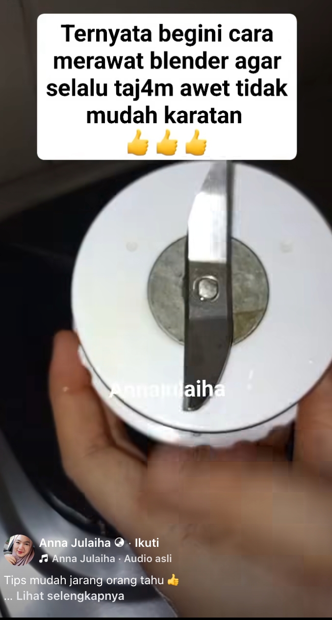 Bukan diasah, wanita ini bagikan rahasia pisau blender tetap tajam dan anti karat