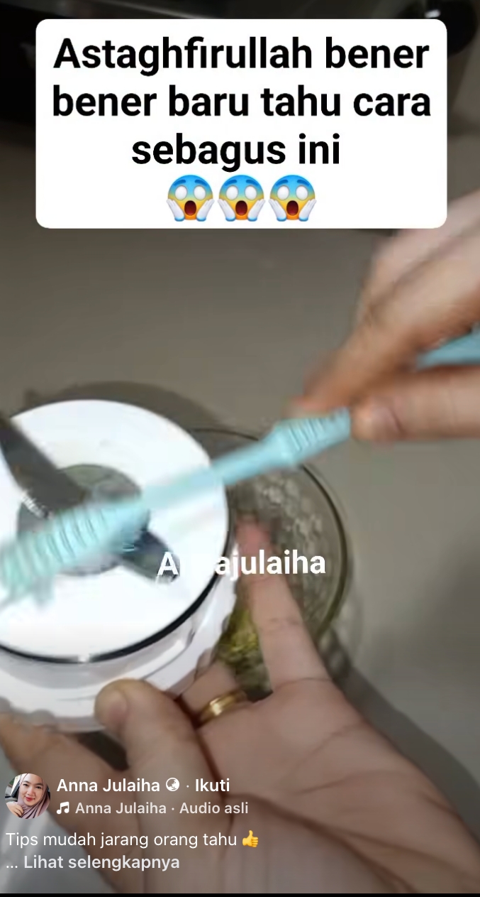 Bukan diasah, wanita ini bagikan rahasia pisau blender tetap tajam dan anti karat