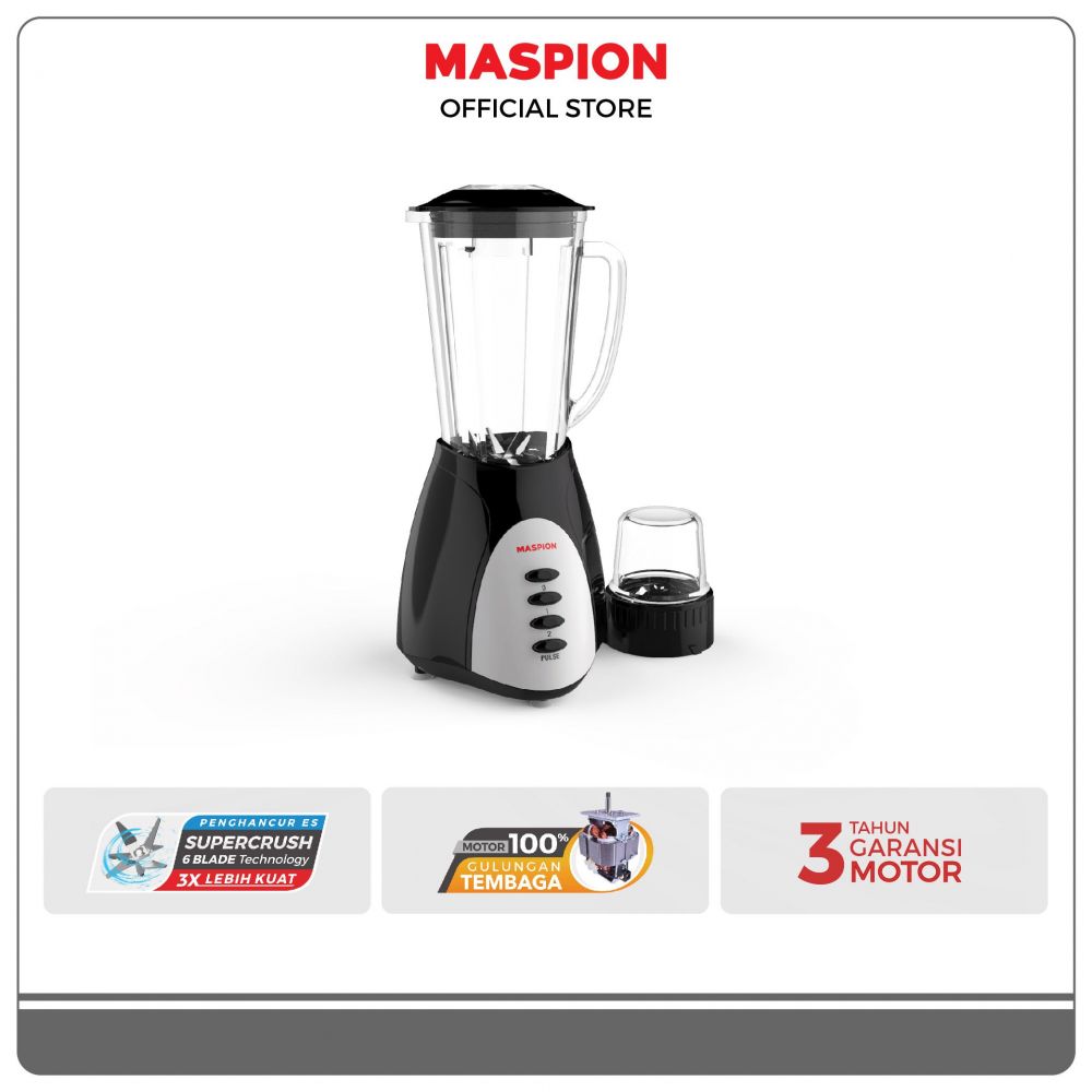 9 Rekomendasi blender Maspion dan aksesori tambahan dengan container utama dari 1 hingga 1,5 liter