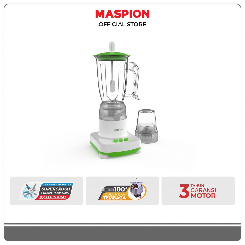 9 Rekomendasi blender Maspion dan aksesori tambahan dengan container utama dari 1 hingga 1,5 liter