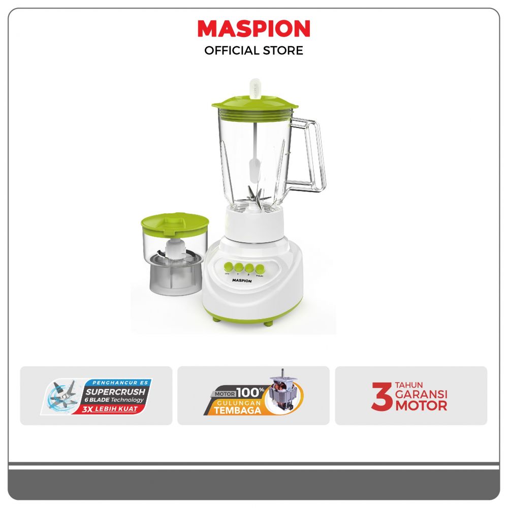 9 Rekomendasi blender Maspion dan aksesori tambahan dengan container utama dari 1 hingga 1,5 liter