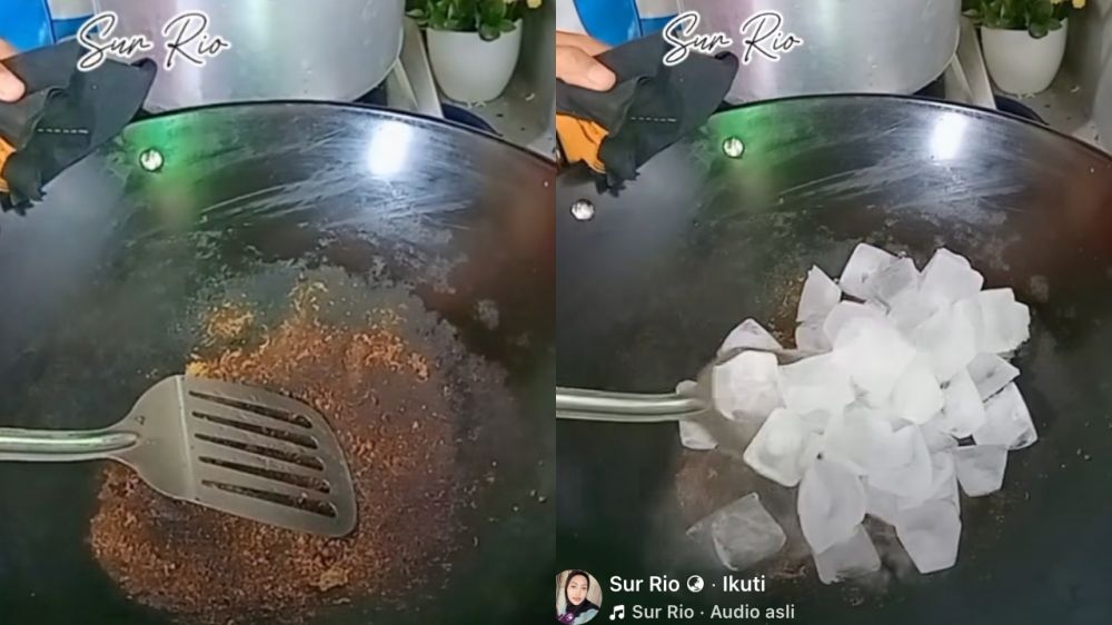 Cara praktis bersihkan kerak wajan pakai bahan minuman, tanpa capek menggosok