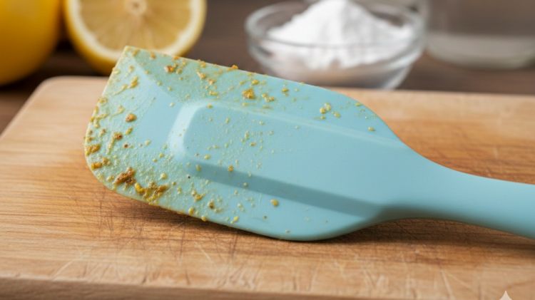 Trik ampuh hilangkan noda kuning pada spatula silikon dengan bahan dapur