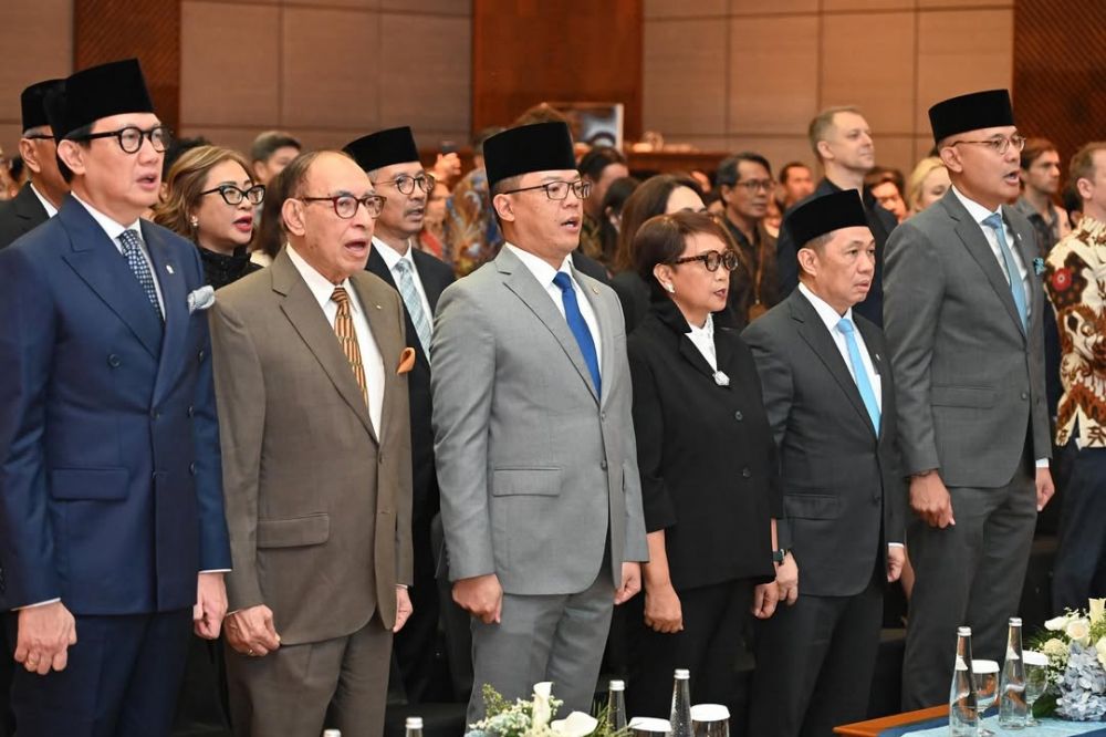 Menlu Sugiono berkelakar di depan Retno Marsudi: Punya 3 Wamenlu ternyata masih kurang