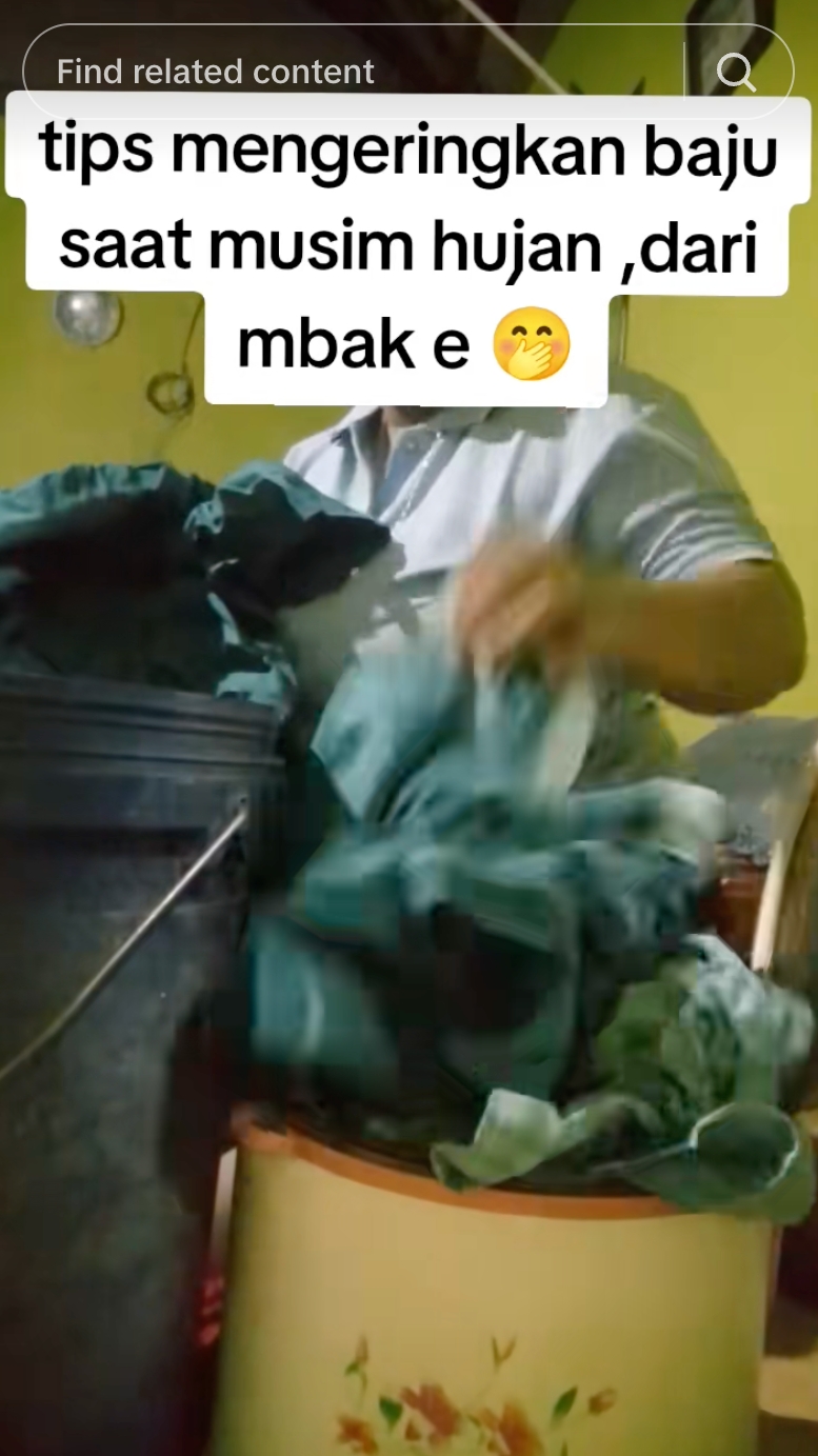 Musim hujan baju susah kering? Wanita ini punya trik unik keringkan pakaian pakai magic com