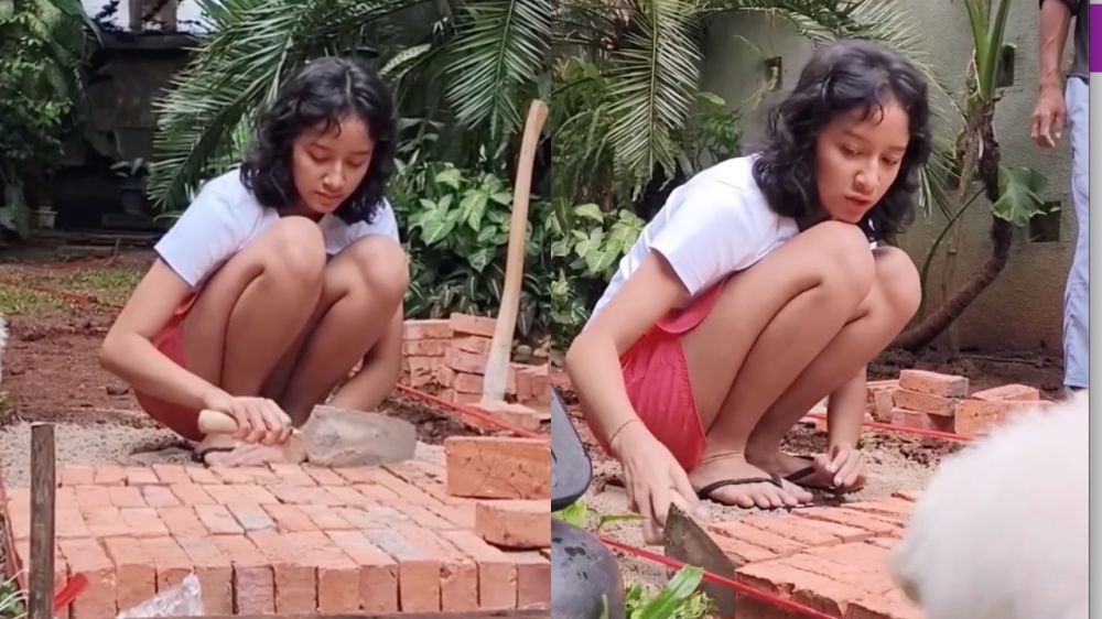 Cerita Dwi Sasono bangga insting “nukang” Widuri sejak dini, lihai pegang sendok semen