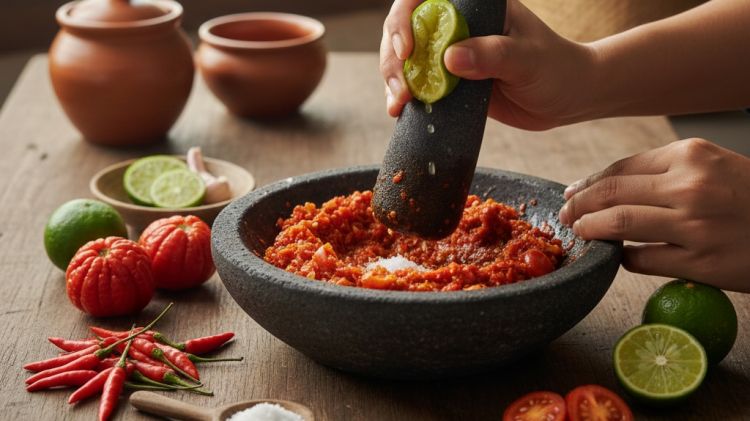 Resep sambal tempong tomat khas Banyuwangi, pedasnya bikin nagih!