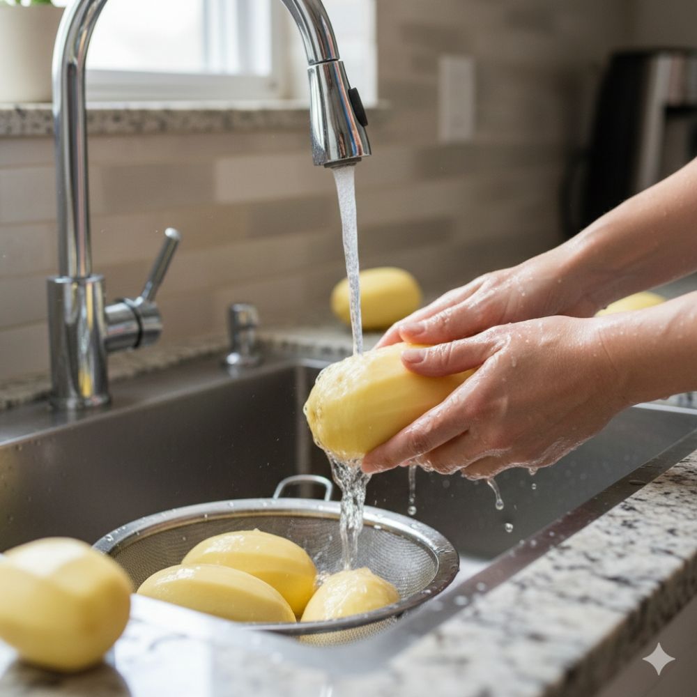 Cara bikin perkedel kentang kokoh dan renyah tanpa rebus, cuma pakai trik telur ini