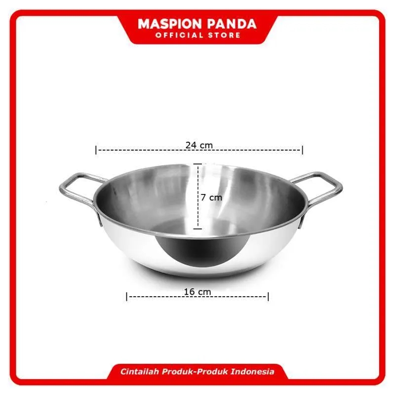 5 Rekomendasi wajan stainless steel terbaik 24 cm, awet dan masak anti lengket