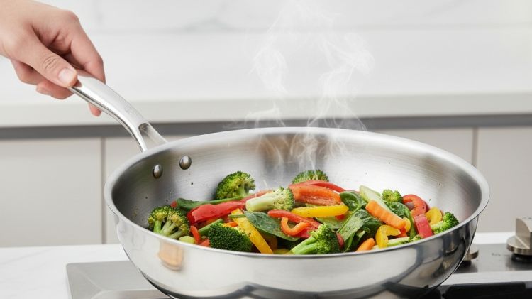 5 Rekomendasi wajan stainless steel terbaik 24 cm, awet dan masak anti lengket