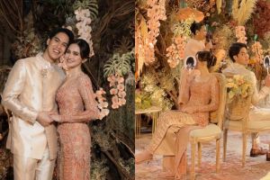 9 Potret dekorasi & menu makanan pertunangan El Rumi & Syifa Hadju, momen hangat kumpul keluarga besar