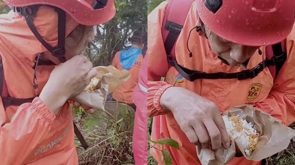 Perjuangan tim SAR demi evakuasi korban ATR 42-500, makan seadanya di tengah badai & medan curam
