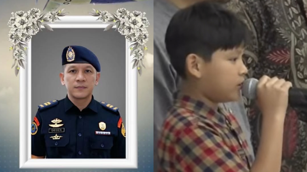 Momen persemayaman Deden Maulana korban pesawat ATR 42-500, sang putra lantunkan Al-Insyirah