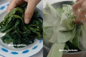 Cara masak daun singkong empuk buat lalapan cuma pakai bahan dapur sederhana