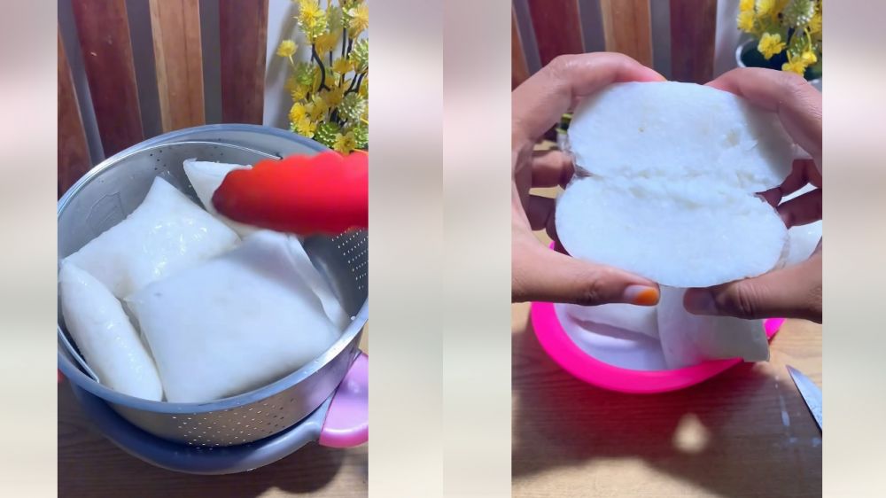 Cara membuat lontong homemade menul dan anti ambyar, tekstur kenyal dan tak cepat basi