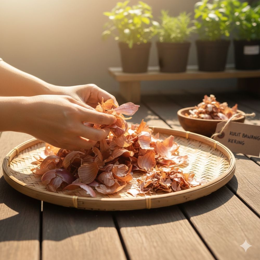 Cara praktis membuat pupuk organik cair dari kulit bawang merah