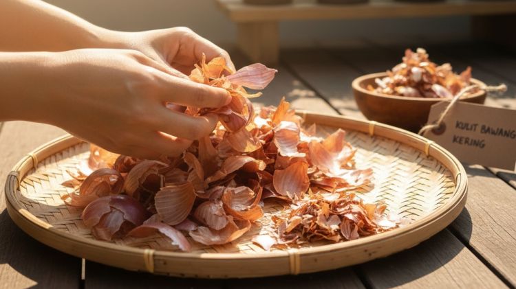Cara praktis membuat pupuk organik cair dari kulit bawang merah