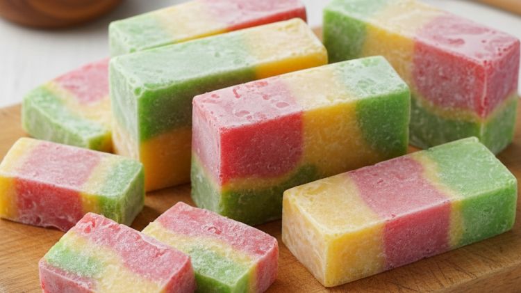 Resep es gabus pelangi hunkwe, jajanan legendaris yang teksturnya unik dan empuk disangka spons