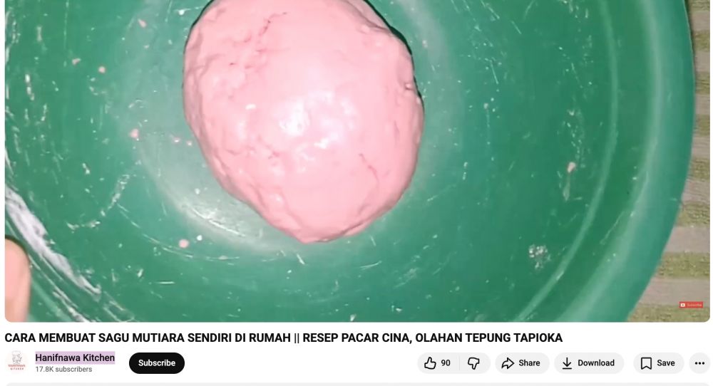 Cara membuat sagu mutiara homemade yang kenyal dan anti gumpal