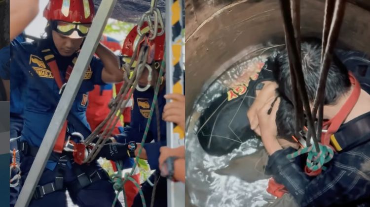 Evakuasi dramatis remaja 17 tahun terjebak 7 jam di sumur kedalaman 16 meter, ayah rela turun membujuk