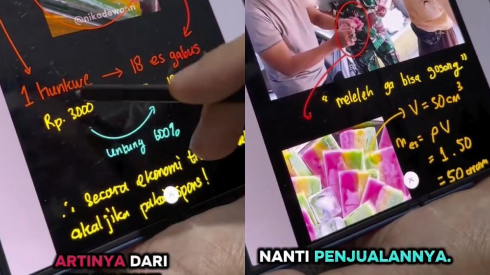 Biar nggak salah duga, pria ini hitung untung-rugi bikin es gabus pakai ilmu ekonomi dan fisika