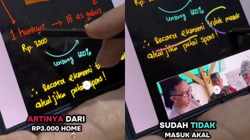 Biar nggak salah duga, pria ini hitung untung-rugi bikin es gabus pakai ilmu ekonomi dan fisika